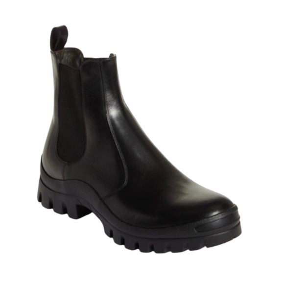 🔴SOLD🔴 THE ROW Greta Lug Sole Winter Chelsea Boot- Black - Picture 3 of 16